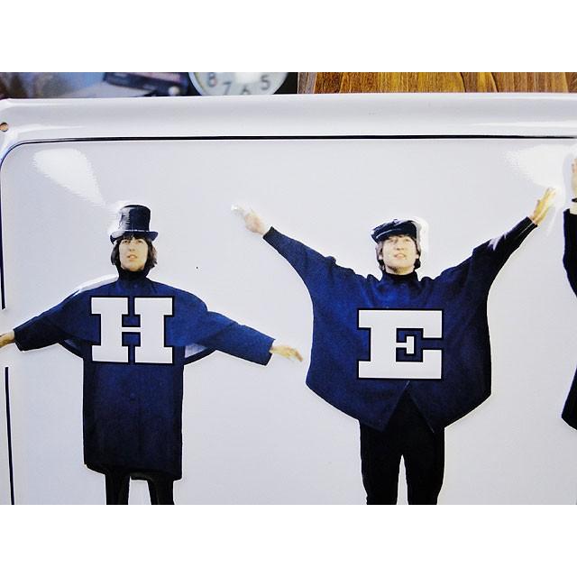 ビートルズ　3Dメタルサイン　（ビートルズ/ヘルプ）　アメリカン雑貨　アメリカ雑貨 | アメリカン レトロ | 01