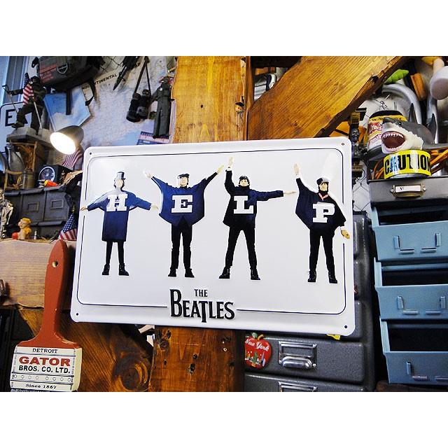 ビートルズ　3Dメタルサイン　（ビートルズ/ヘルプ）　アメリカン雑貨　アメリカ雑貨 | アメリカン レトロ | 03