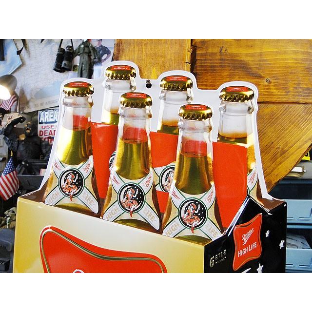 ミラービール 6パックカートンボックス エンボス ティンサイン