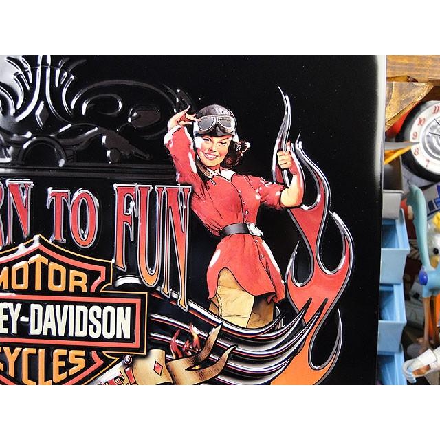 ハーレーダビッドソン　エンボスティンサイン　（ダイス＆トランプ）　アメリカ雑貨　アメリカン雑貨 | Harley Davidson | 02