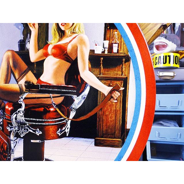 バーバーショップ　ピンナップガール　U.S.ヘヴィースチールサイン　アメリカ雑貨　アメリカン雑貨 |  | 02