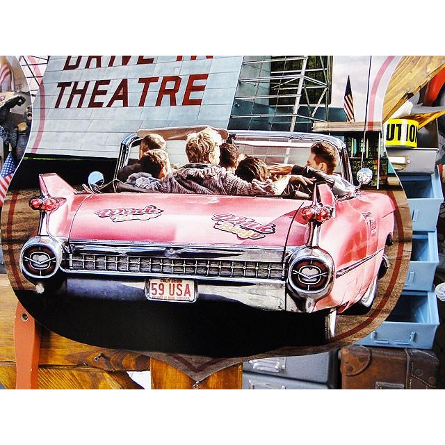 ルート66ドライブインシアター＆ピンクキャデラック　U.S.ヘヴィースチールサイン　アメリカ雑貨　アメリカン雑貨 | アメリカン レトロ | 02