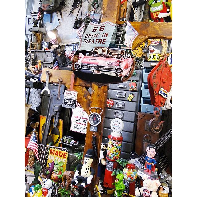 ルート66ドライブインシアター＆ピンクキャデラック　U.S.ヘヴィースチールサイン　アメリカ雑貨　アメリカン雑貨 | アメリカン レトロ | 04