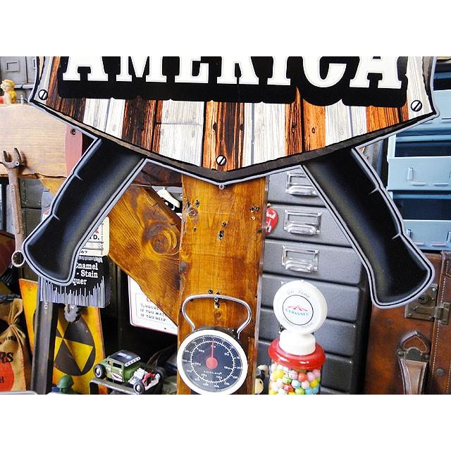 アメリカの建築屋さん　クロスハンマー　U.S.ヘヴィースチールサイン　アメリカ雑貨　アメリカン雑貨 |  | 03