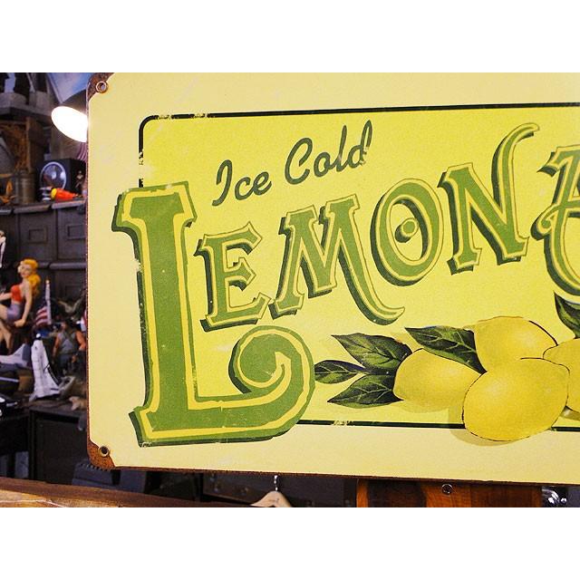 ★稀少な絶盤品★ レモネード　U.S.ヘヴィースチールサイン　アメリカ雑貨 アメリカン雑貨 |  | 01