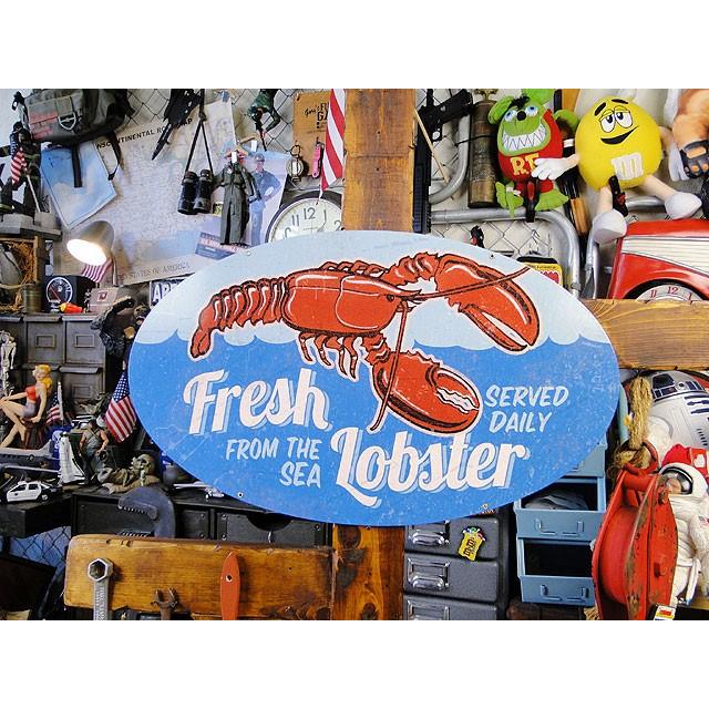 ☆稀少な絶盤品☆ フレッシュロブスター U.S.ヘヴィースチールサイン