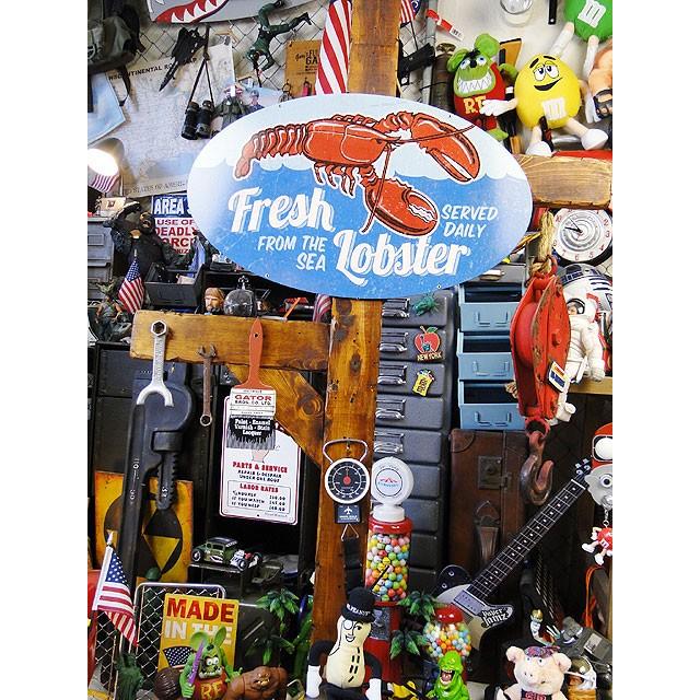 ☆稀少な絶盤品☆ フレッシュロブスター U.S.ヘヴィースチールサイン