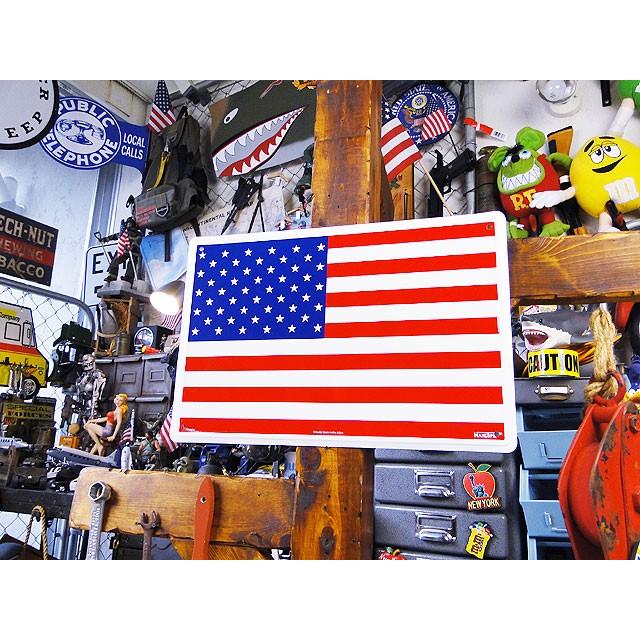 星条旗　ブリキ看板　アメリカ雑貨　アメリカン雑貨 |  | 02
