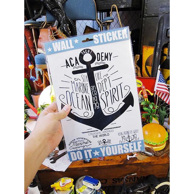 アメリカンウォールステッカー　（アンカー）　アメリカン雑貨　ステッカー　かわいい　デカール　シール　インテリア　壁面装飾　男前 |  | 04