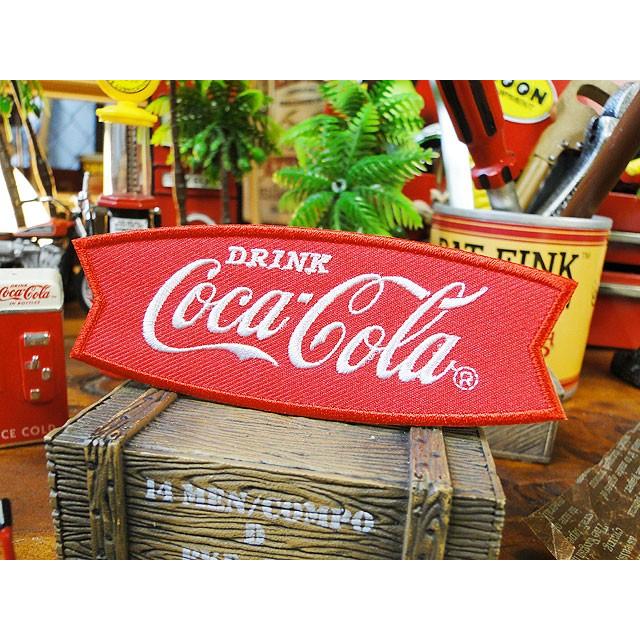 コカ・コーラブランド　ロゴワッペン　（フィッシュテール）　アメリカン雑貨 アメリカ雑貨 | Coca Cola