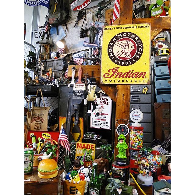 インディアンモーターサイクル　ブリキ看板　（Since 1901）　■ アメリカン雑貨 アメリカ雑貨 |  | 05