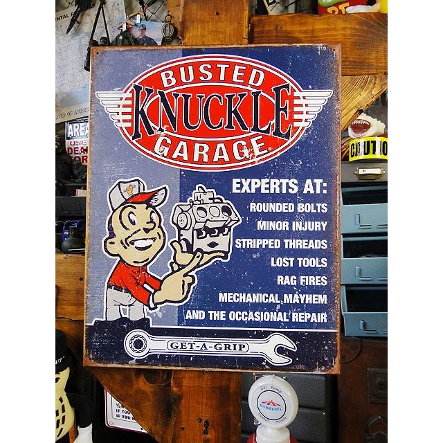 バステッドナックルガレージ　ブリキ看板　エキスパート アメリカン雑貨 アメリカ雑貨 | 