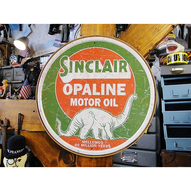 シンクレア　ブリキ看板　（Opaline Round）　■ アメリカン雑貨 アメリカ雑貨 | 