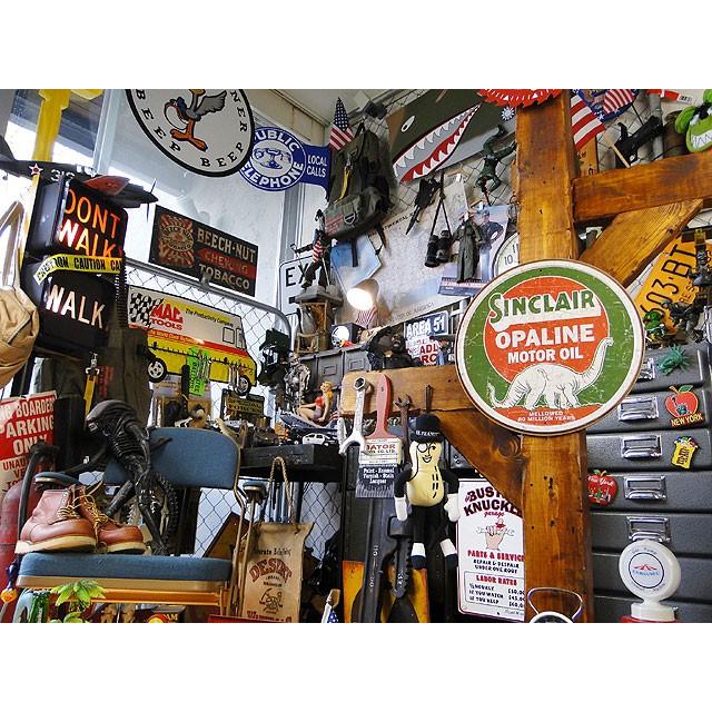 シンクレア　ブリキ看板　（Opaline Round）　■ アメリカン雑貨 アメリカ雑貨 |  | 04