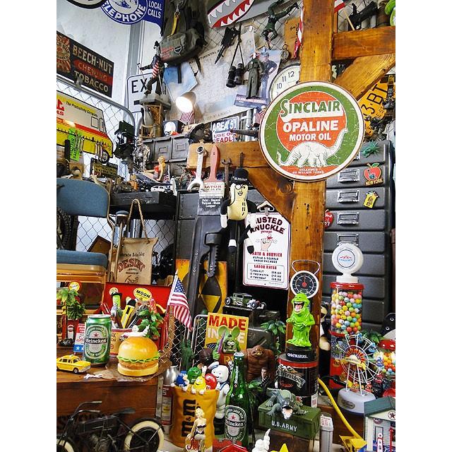 シンクレア　ブリキ看板　（Opaline Round）　■ アメリカン雑貨 アメリカ雑貨 |  | 05