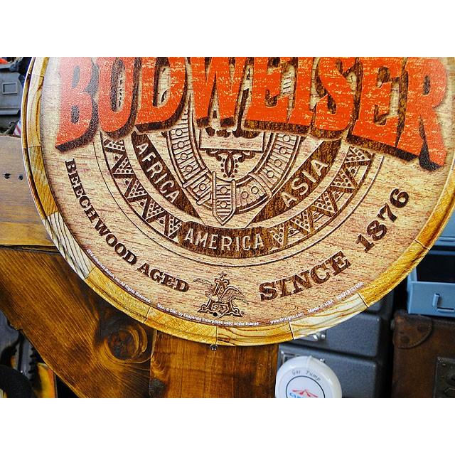 バドワイザー　ブリキ看板　（ビア樽）　■ アメリカン雑貨 アメリカ雑貨 | アメリカン レトロ | 02