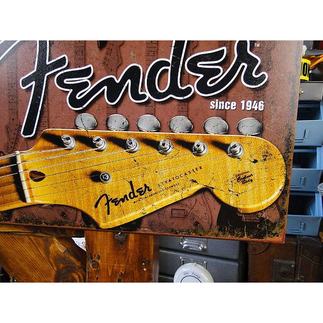 フェンダー　ブリキ看板　（ヘッドストック）　■ アメリカン雑貨 アメリカ雑貨 | アメリカン レトロ | 02