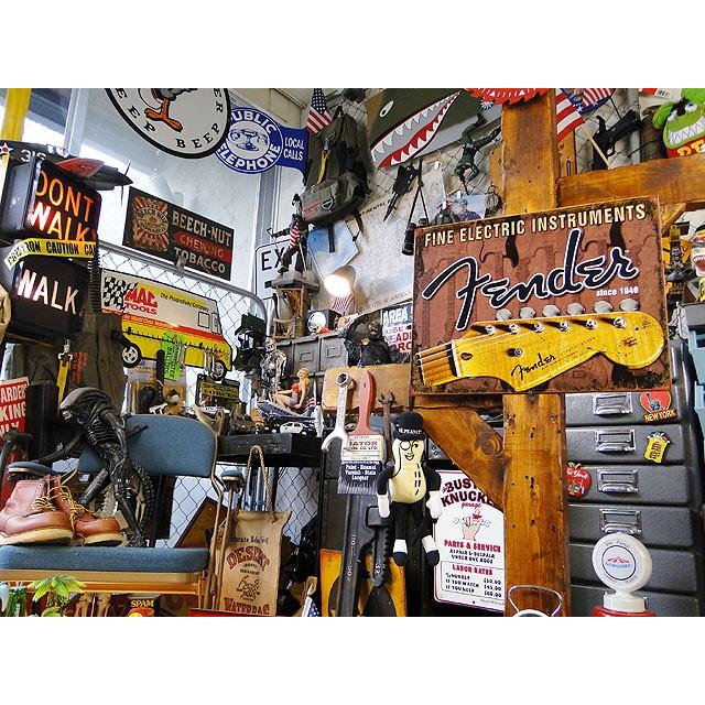 フェンダー　ブリキ看板　（ヘッドストック）　■ アメリカン雑貨 アメリカ雑貨 | アメリカン レトロ | 04