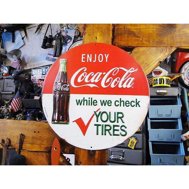 コカ・コーラブランド　エンボス・ティンサイン アメリカン雑貨 アメリカ雑貨 | Coca Cola