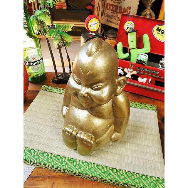 大阪名物ビリケンさんの縁起のええ置物 （Mサイズ） ※ミニ畳は