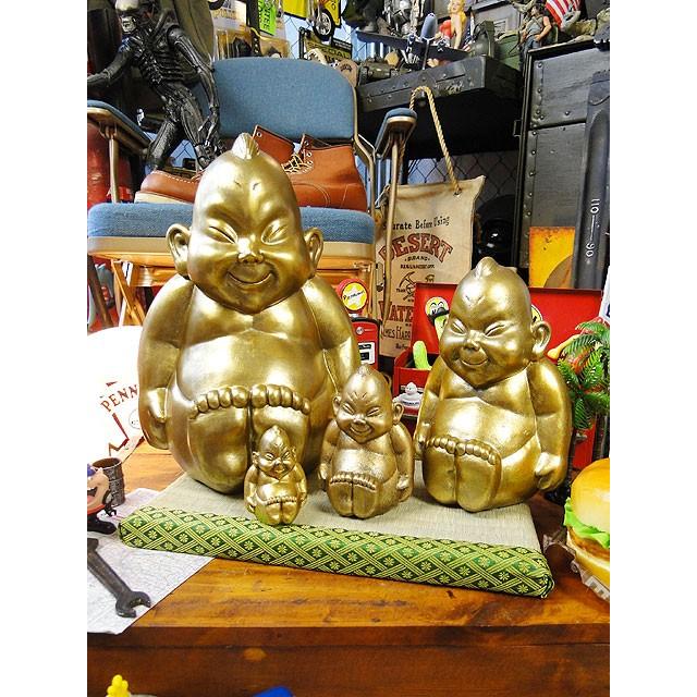 大阪名物ビリケンさんの縁起のええ置物　（4体セット）　※ミニ畳は別売です　■　アメリカ雑貨　アメリカン雑貨 |  | 01