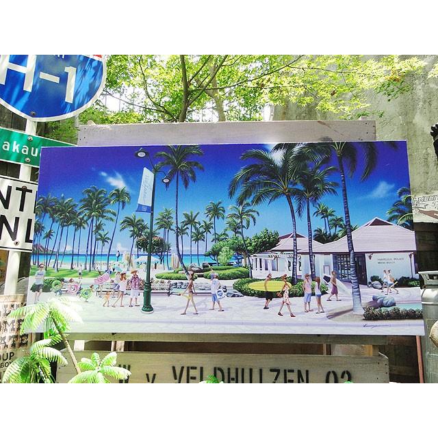 ハワイアン　キャンバスアート　（ハワイ　オブ　ハワイ）　栗山義勝　アメリカン雑貨　アメリカ雑貨 | 