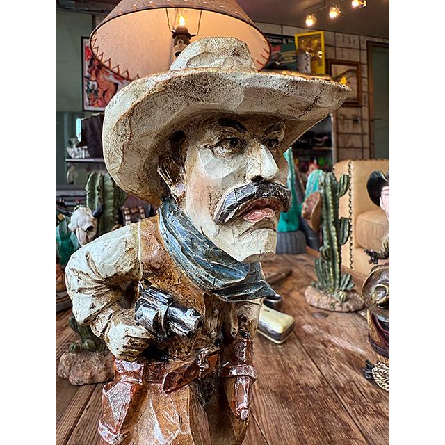 カウボーイ ウッドカットフィギュア アメリカン雑貨 アメリカ雑貨