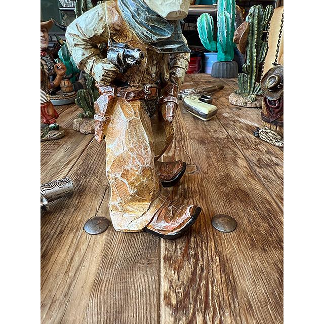 カウボーイ ウッドカットフィギュア アメリカン雑貨 アメリカ雑貨