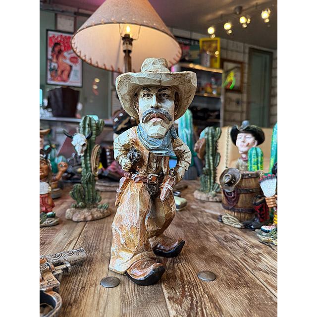 カウボーイ ウッドカットフィギュア アメリカン雑貨 アメリカ雑貨