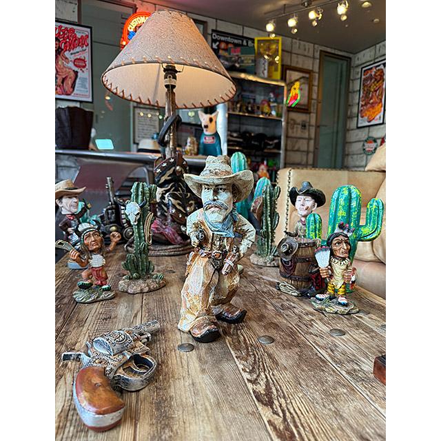 カウボーイ ウッドカットフィギュア アメリカン雑貨 アメリカ雑貨