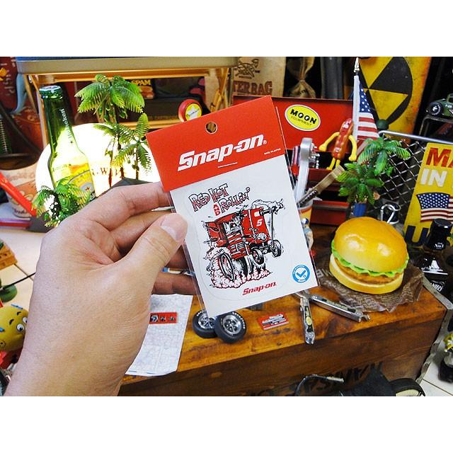 スナップオン ステッカー （レッドホット） アメリカン雑貨 アメリカ