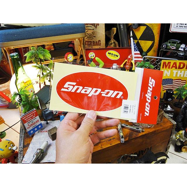スナップオン カッティング抜きステッカー Mサイズ （オーバル