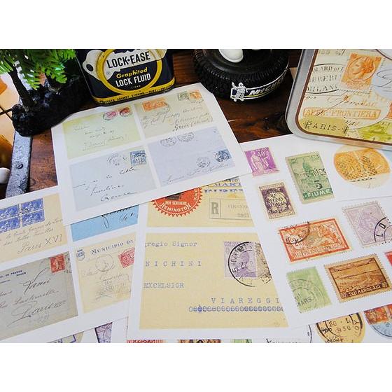 トラベルステッカーセット　24枚入り　（ヴィンテージスタンプ）　アメリカン雑貨 アメリカ雑貨 |  | 03