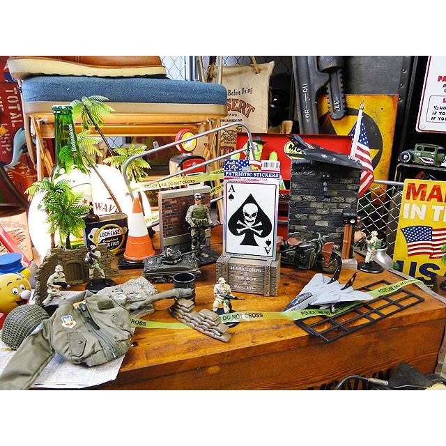 ミリタリープリズムステッカー　スクエア/Sサイズ　（スカルエース）　アメリカン雑貨　アメリカ雑貨 |  | 03