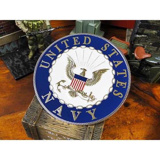 U.S.ミリタリーメダリオン　ラウンドタイプ　（U.S.ネイビー）　アメリカ雑貨 アメリカン雑貨 | 