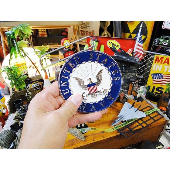 U.S.ミリタリーメダリオン　ラウンドタイプ　（U.S.ネイビー）　アメリカ雑貨 アメリカン雑貨 |  | 03