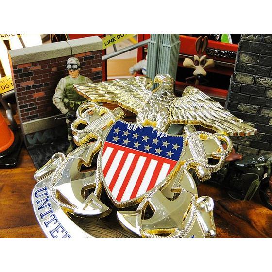 U.S.ミリタリーメダリオン　エンブレムカット　（U.S.ネイビー）　アメリカン雑貨 アメリカ雑貨 |  | 01