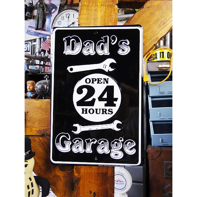 お父さんのガレージ　ミニブリキ看板　■ アメリカン雑貨 アメリカ雑貨 | 