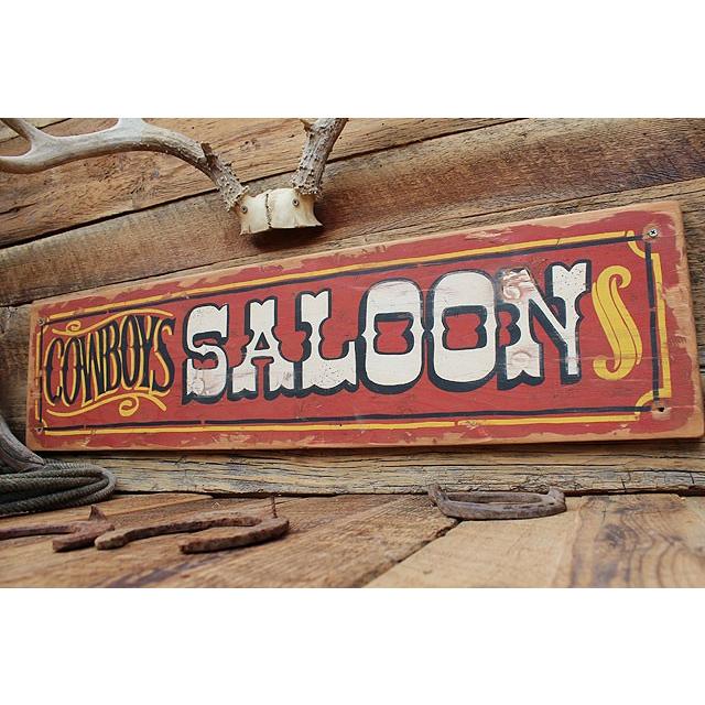 カウボーイサルーン　木製看板　アメリカ雑貨 アメリカン雑貨 |  | 04