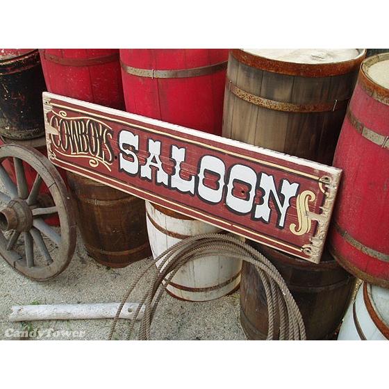 カウボーイサルーン　木製看板　アメリカ雑貨 アメリカン雑貨 |  | 05