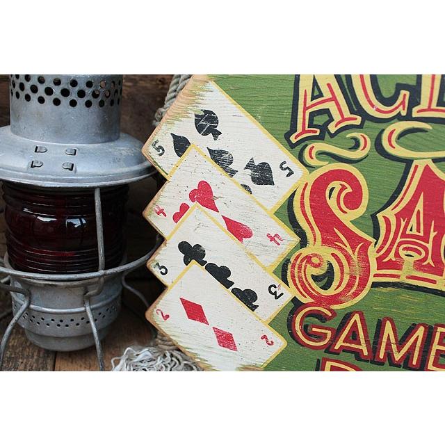 ギャンブラー　木製看板　アメリカ雑貨 アメリカン雑貨 |  | 01