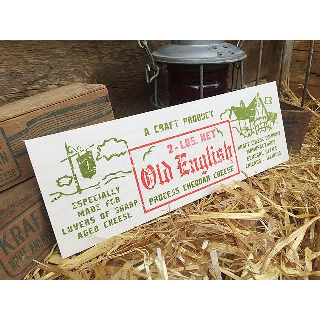 チーズボックス　ミニウッドサイン　（オールドイングリッシュ）　アメリカ雑貨　アメリカン雑貨 |  | 04