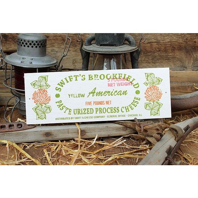 チーズボックス　ミニウッドサイン　（イエローアメリカン）　アメリカ雑貨　アメリカン雑貨 | 