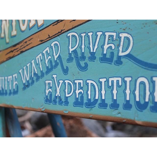 グランドキャニオン・リバーカヤック 木製看板 アメリカ雑貨