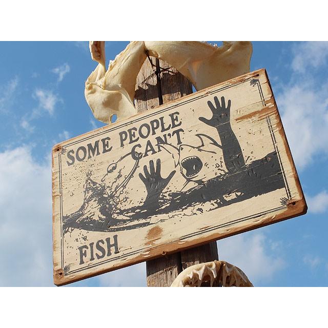 人食いサメに注意　木製看板　アメリカ雑貨 アメリカン雑貨 |  | 04