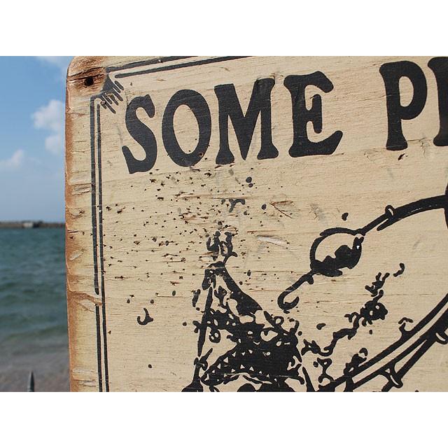 人食いサメに注意　木製看板　アメリカ雑貨 アメリカン雑貨 |  | 06