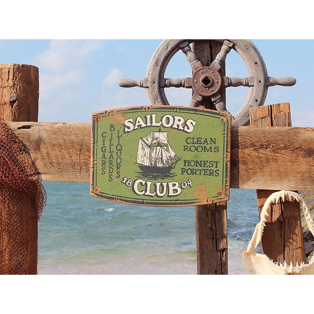 船乗り達の宿セーラークラブ　木製看板　アメリカ雑貨 アメリカン雑貨 | 