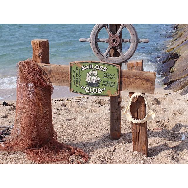 船乗り達の宿セーラークラブ　木製看板　アメリカ雑貨 アメリカン雑貨 |  | 08