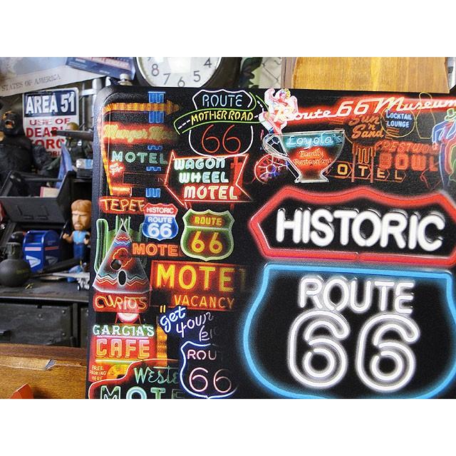 ルート66　ミニブリキ看板　（ネオンサイン）　アメリカン雑貨　アメリカ雑貨 |  | 01