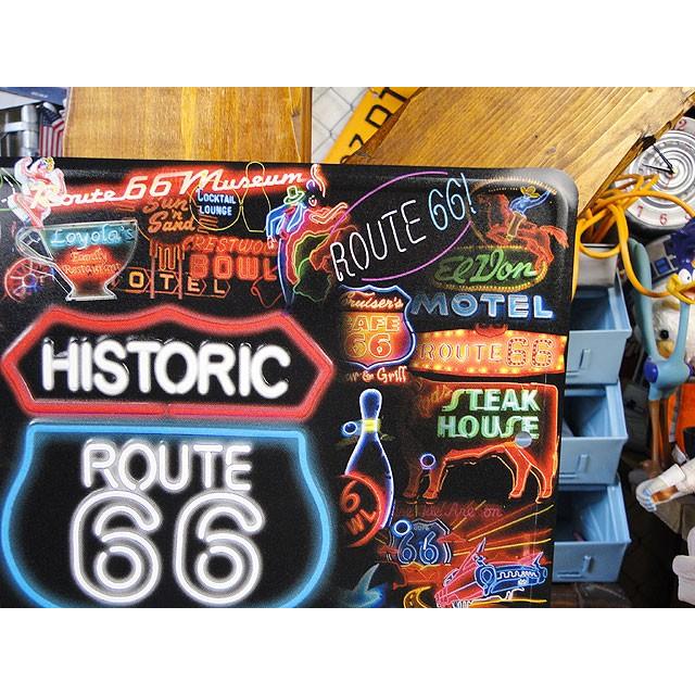 ルート66　ミニブリキ看板　（ネオンサイン）　アメリカン雑貨　アメリカ雑貨 |  | 02